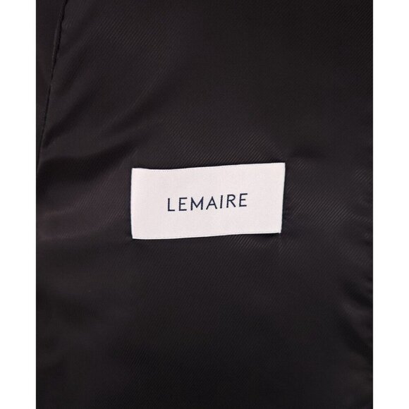 Lemaire Crombie Coat Size M Black Cotton Wool Blend Unisex NWT - Picture 11 of 16